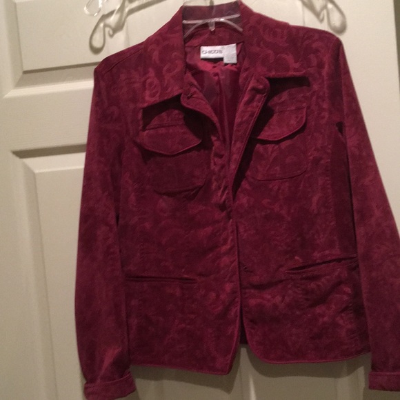 Chicos Velvet Corduroy Jacket 